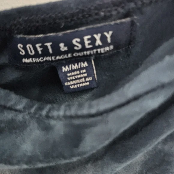 American Eagle Outfitters Soft & Sexy Blue Tie Dye Dress - Picture 3 of 5